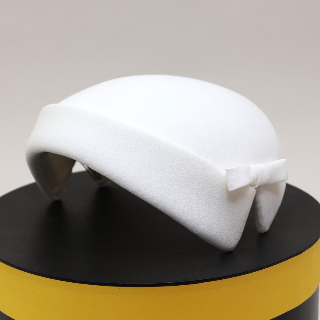ウエディングハットボンネ風トークハット／銀座vogueにてオーダー制作