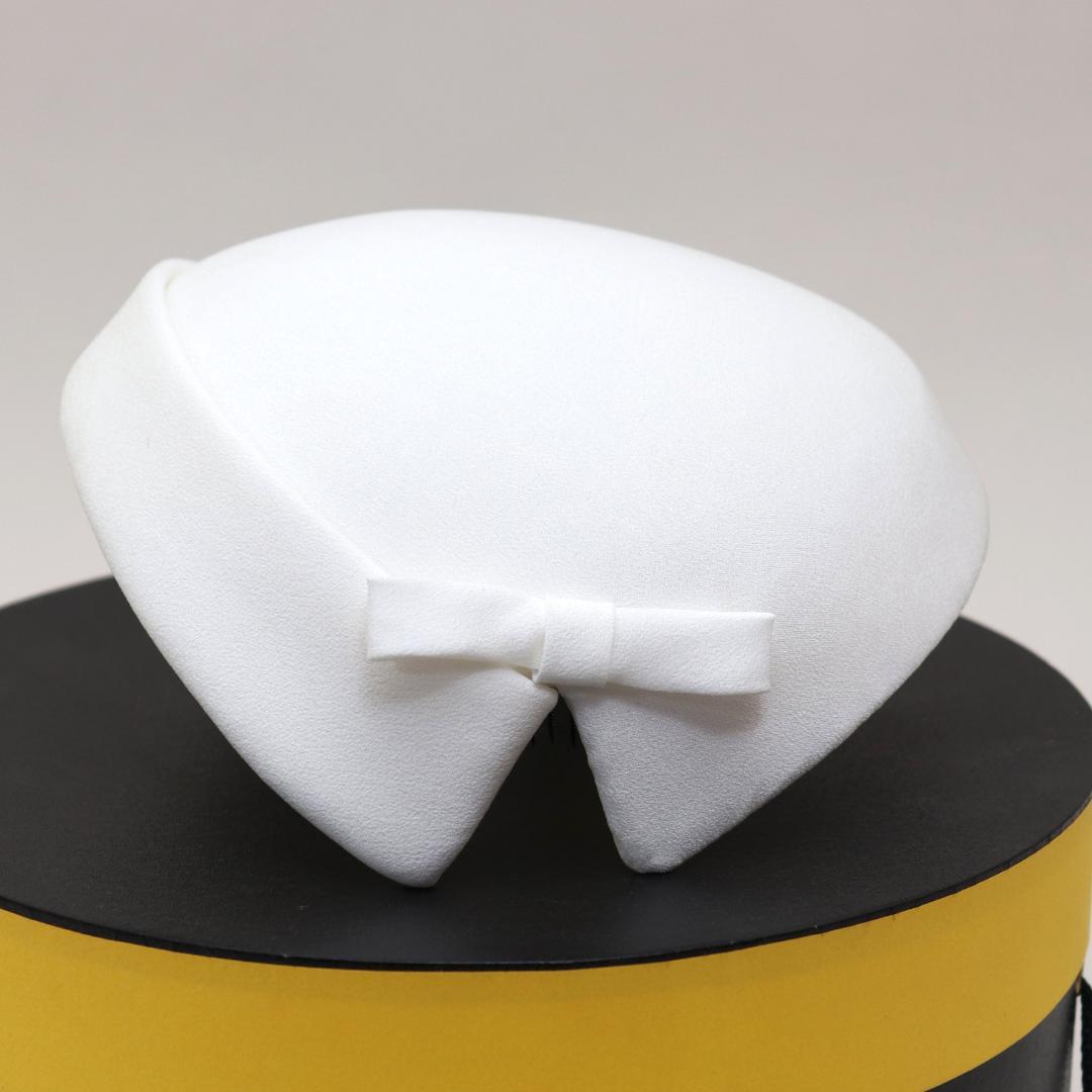 ウエディングハットボンネ風トークハット／銀座vogueにてオーダー制作