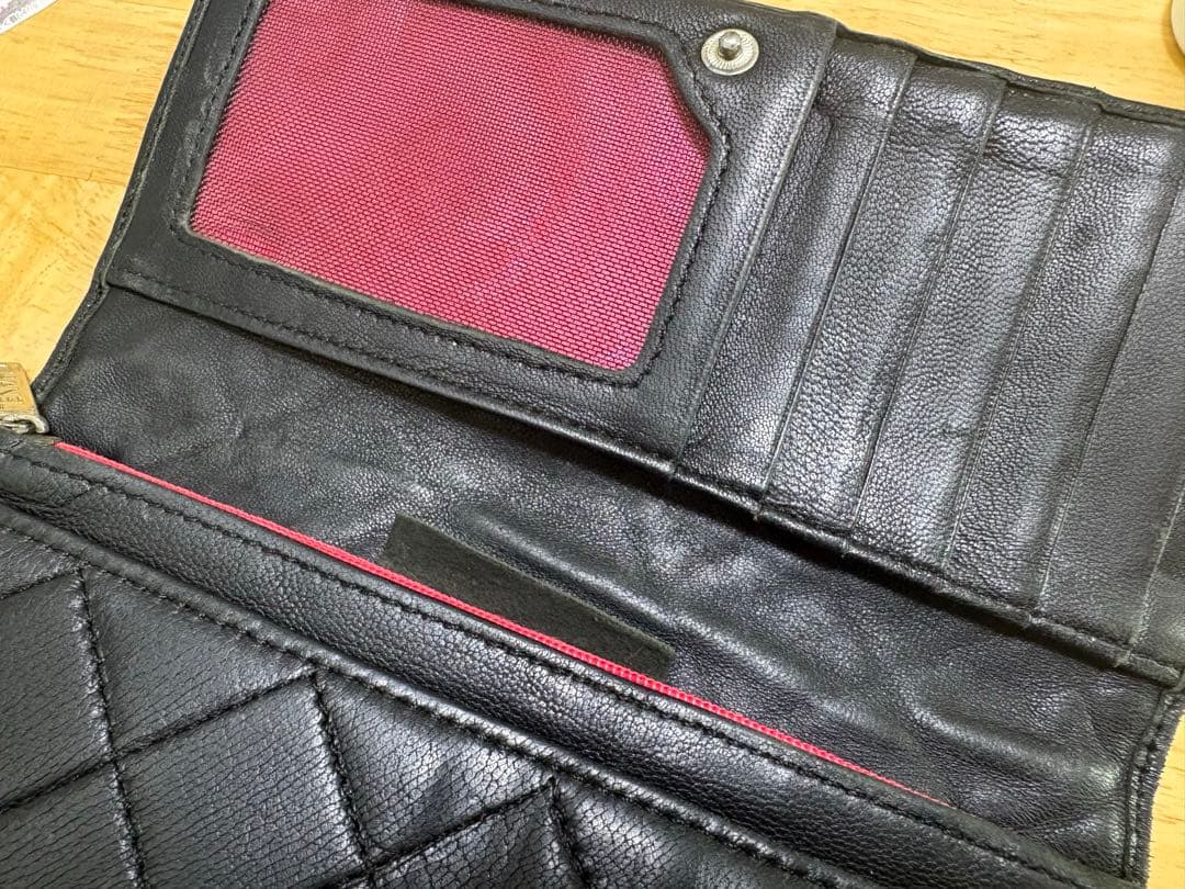 シャネル　カンボンライン　長財布