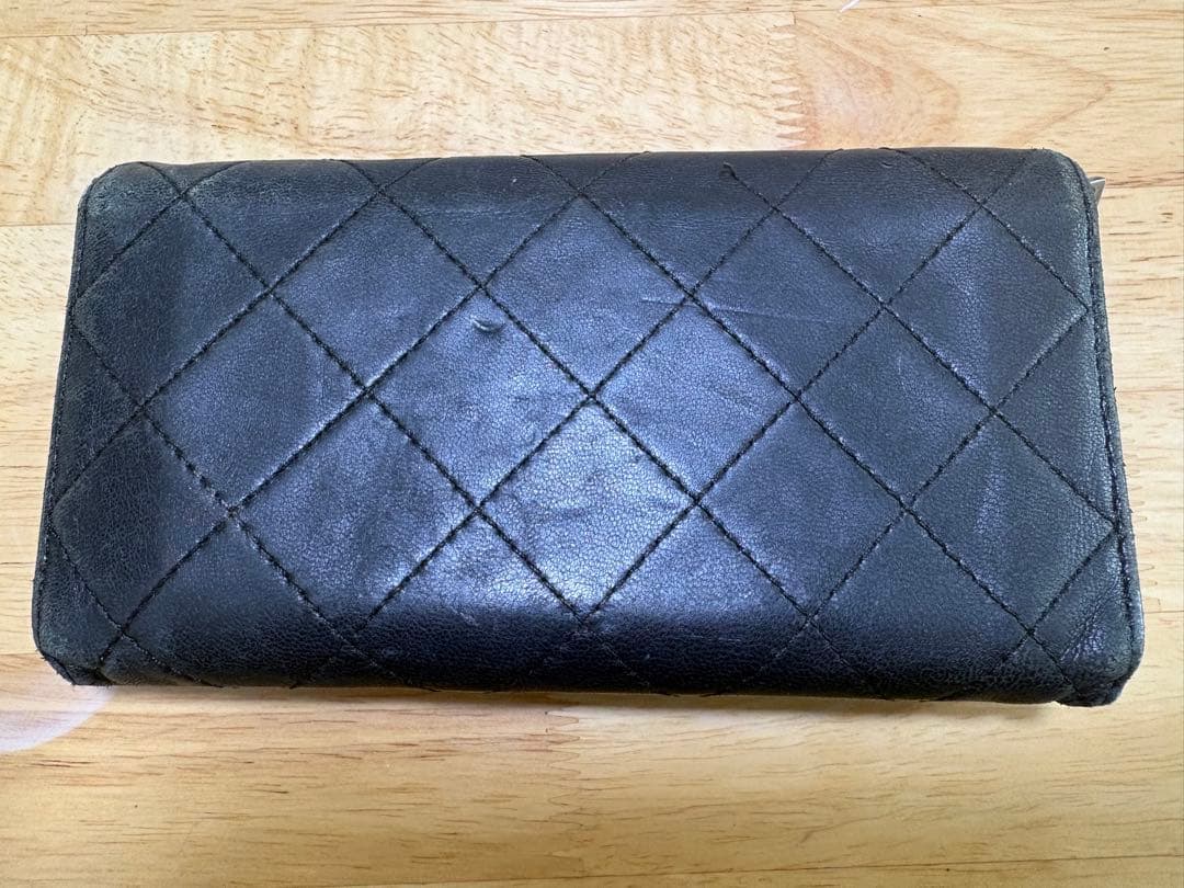 シャネル　カンボンライン　長財布