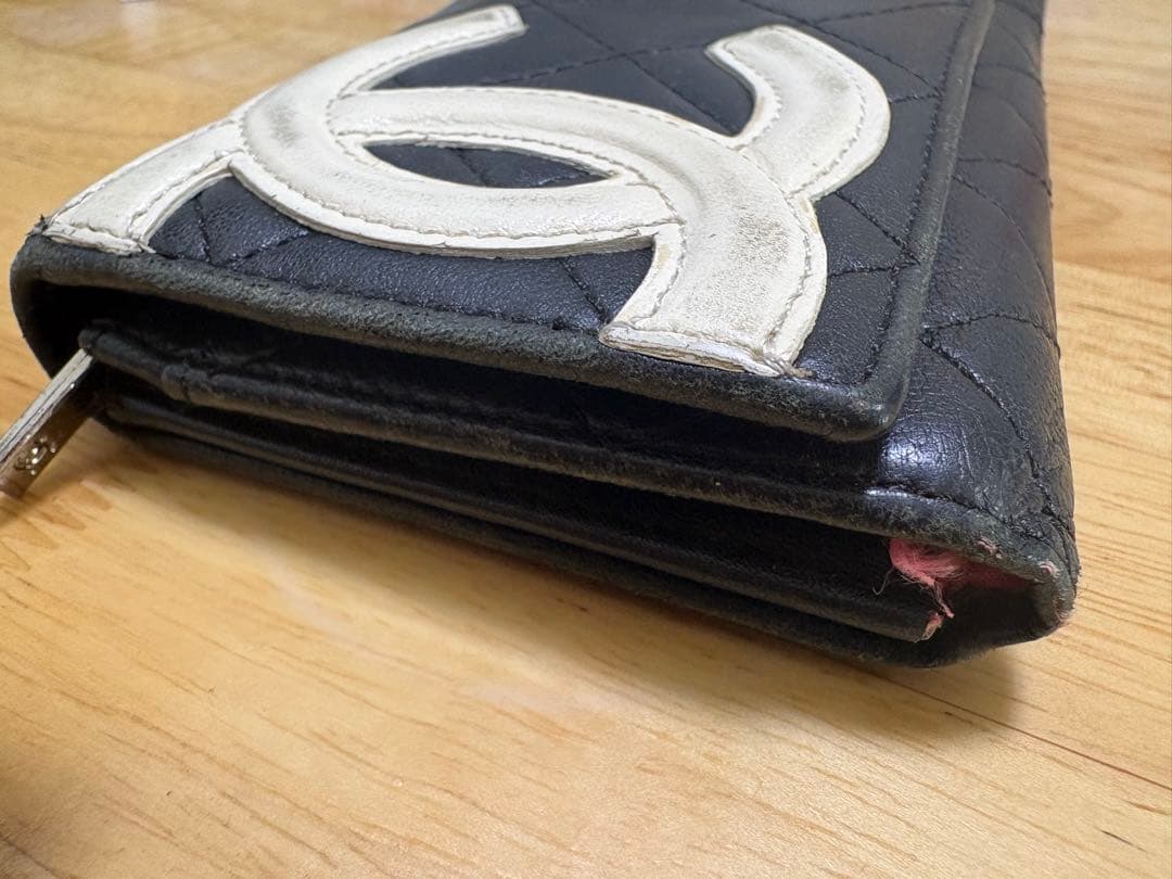 シャネル　カンボンライン　長財布