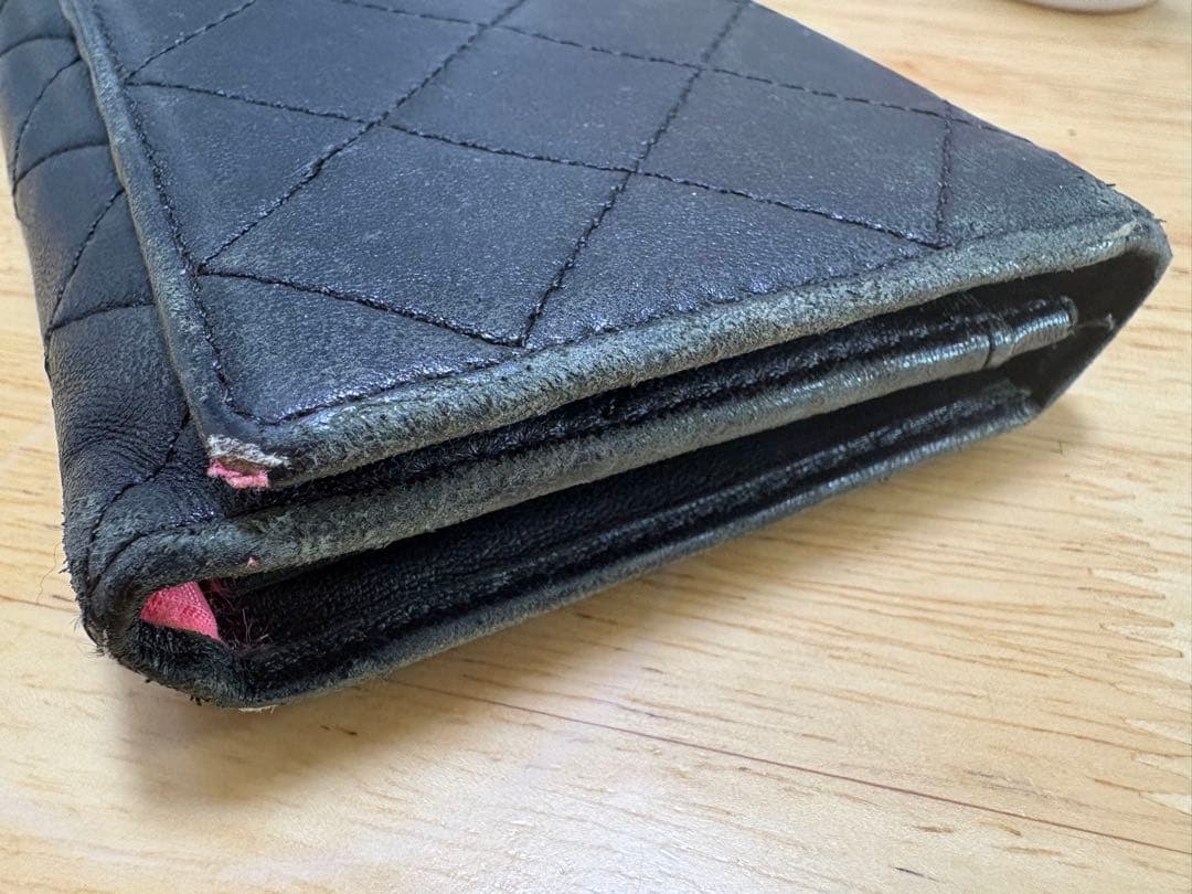 シャネル　カンボンライン　長財布