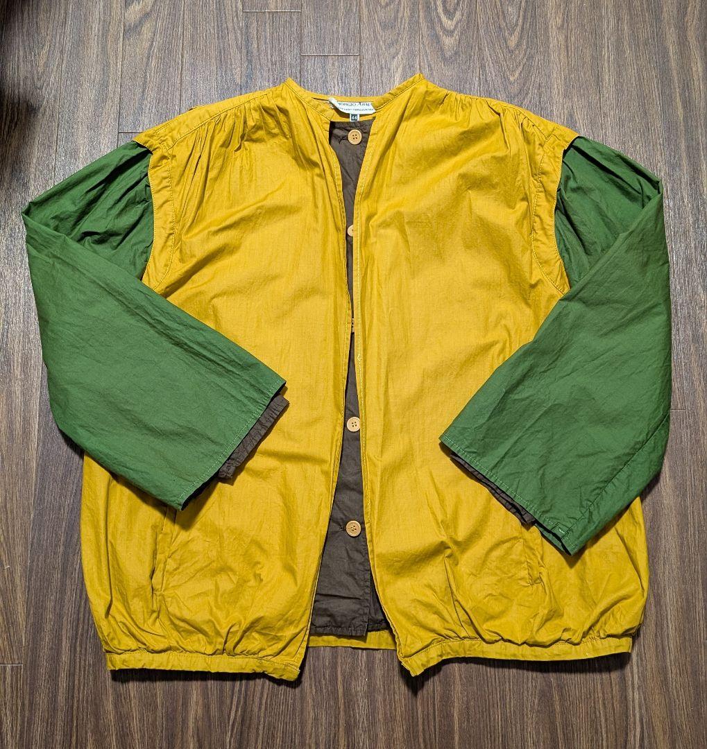 GIORGIO ARMANI ノーカラージャケット 80s