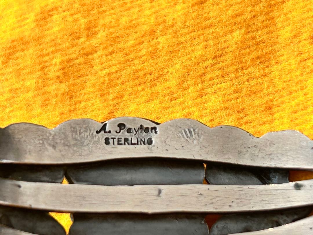 ナバホ族ジュエリー/ バングル / A.payton /STERING