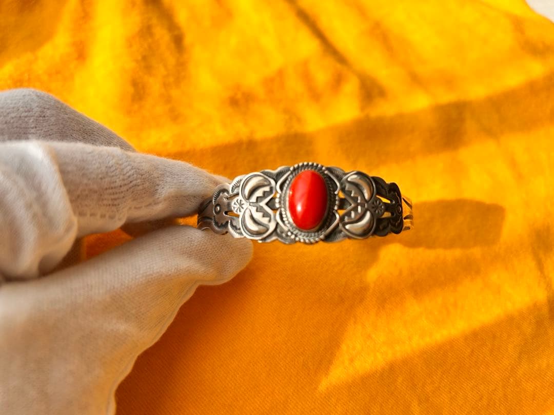 ナバホ族ジュエリー/ バングル / A.payton /STERING