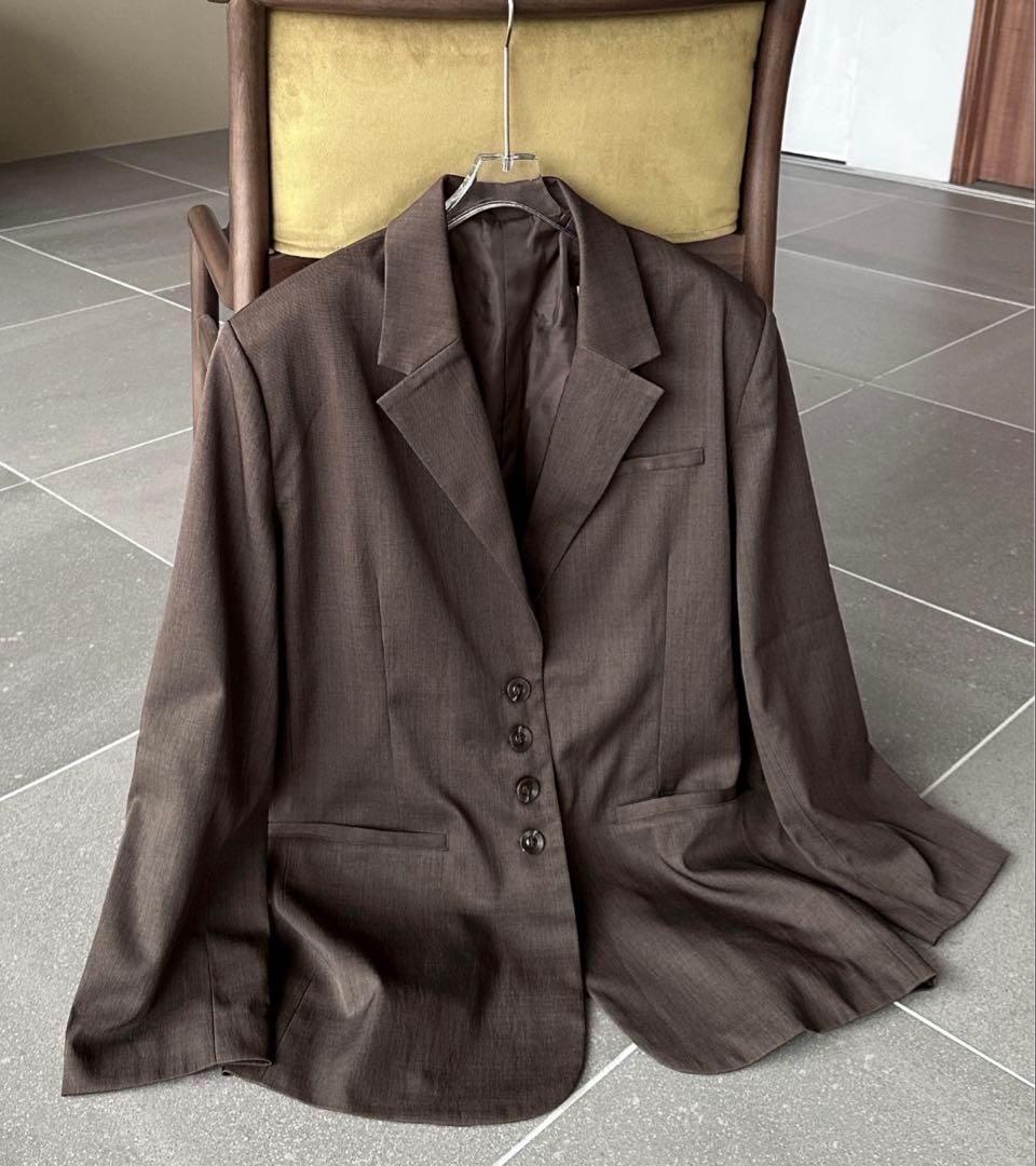feepur フェピュール テーラードオーバージャケット　ブラウン