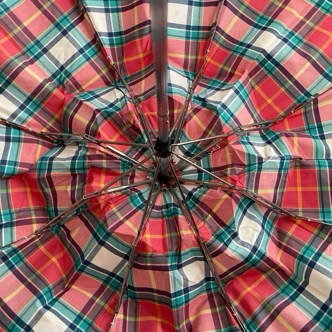 トラディショナルウェザーウェア　　　折り畳み傘　マドラスチェック柄