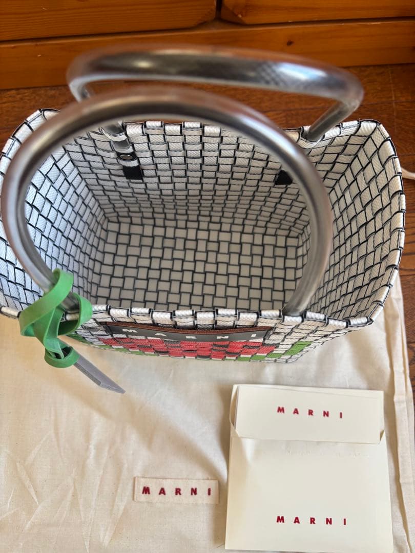 ウォーターメロン MARNI MARKET FRUIT BASKET BAG