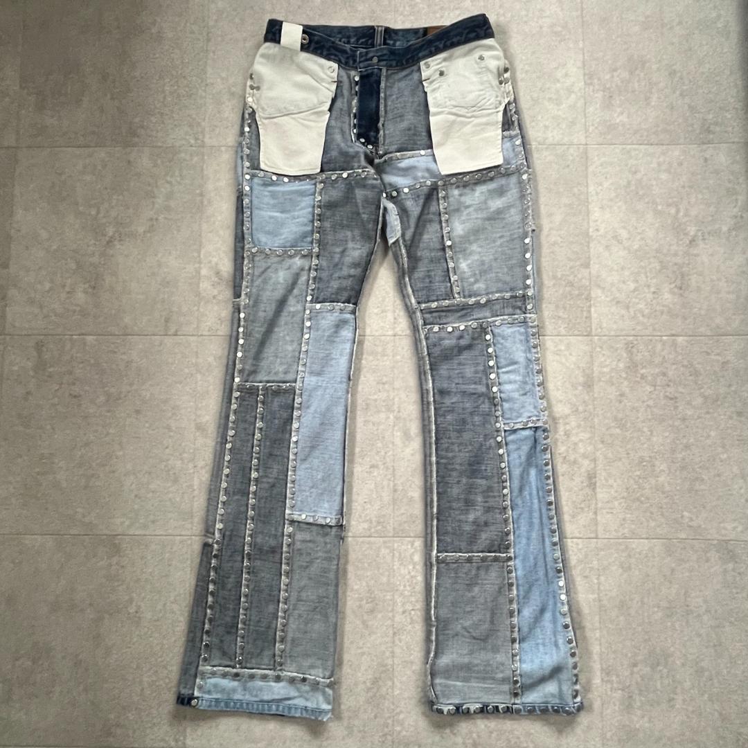 【XG　JURIN着用】ヒステリックグラマー/デニム/パッチワーク/スタッズ