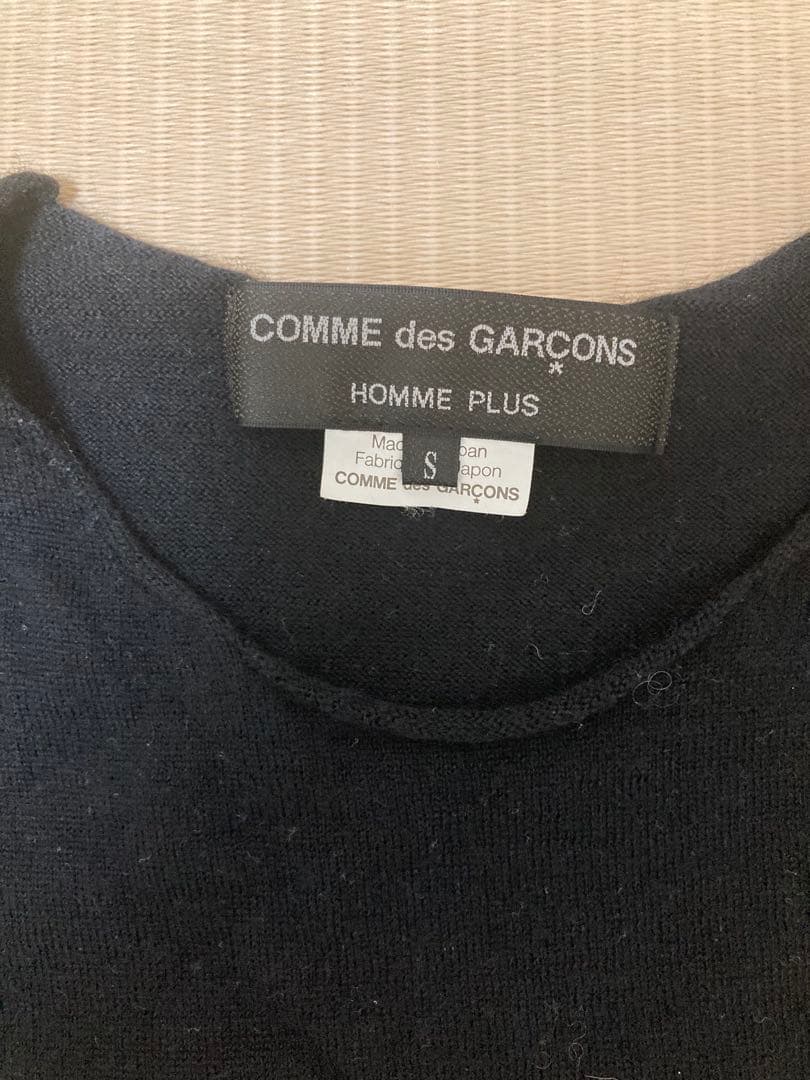 COMME des GARÇONS HOMME PLUS ブラックニット S