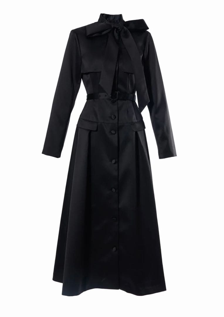 m*l様 Bow-tie satin dress