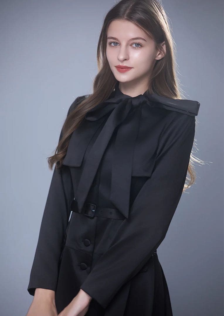 m*l様 Bow-tie satin dress