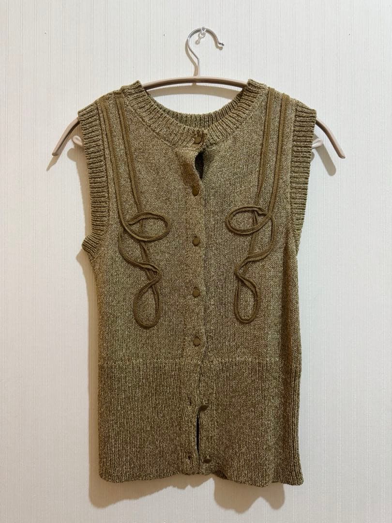 トップス Eaphi / TAPE EMBROIDERY MIX KNIT