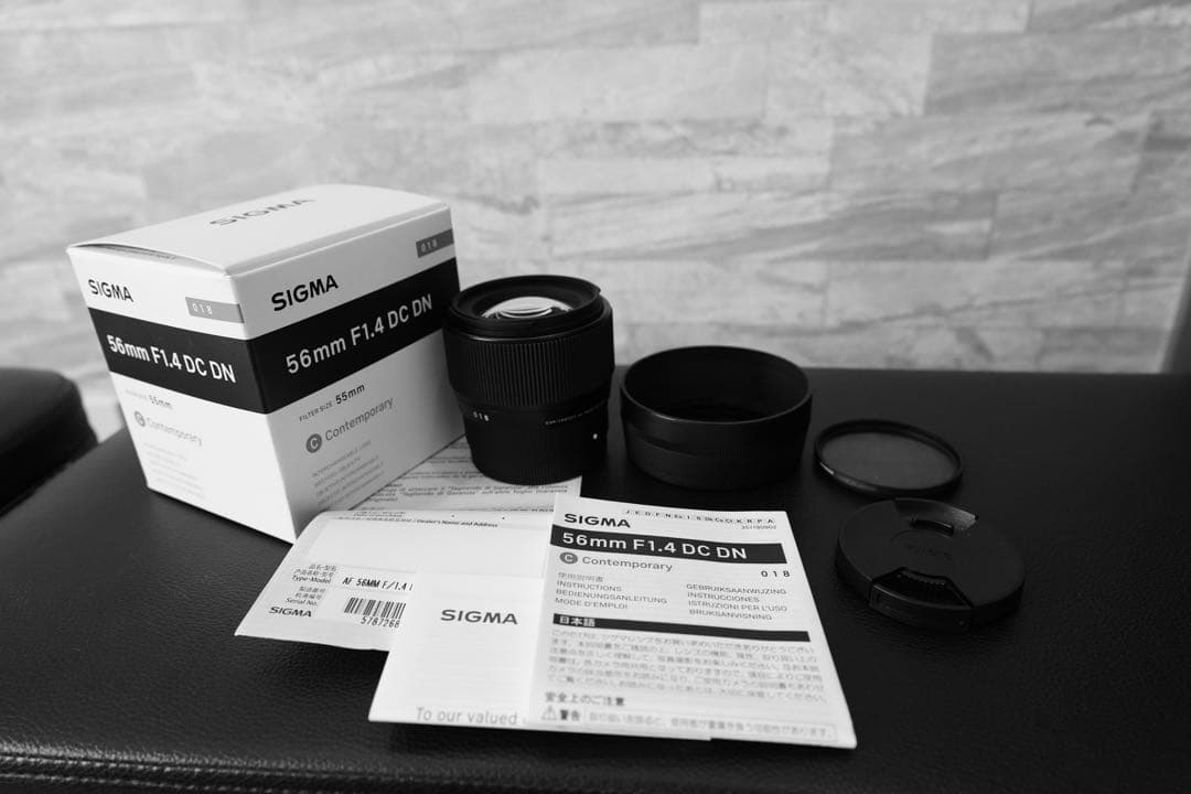 (美品)SIGMA 56mm F1.4 DC DN Eマウント 箱付