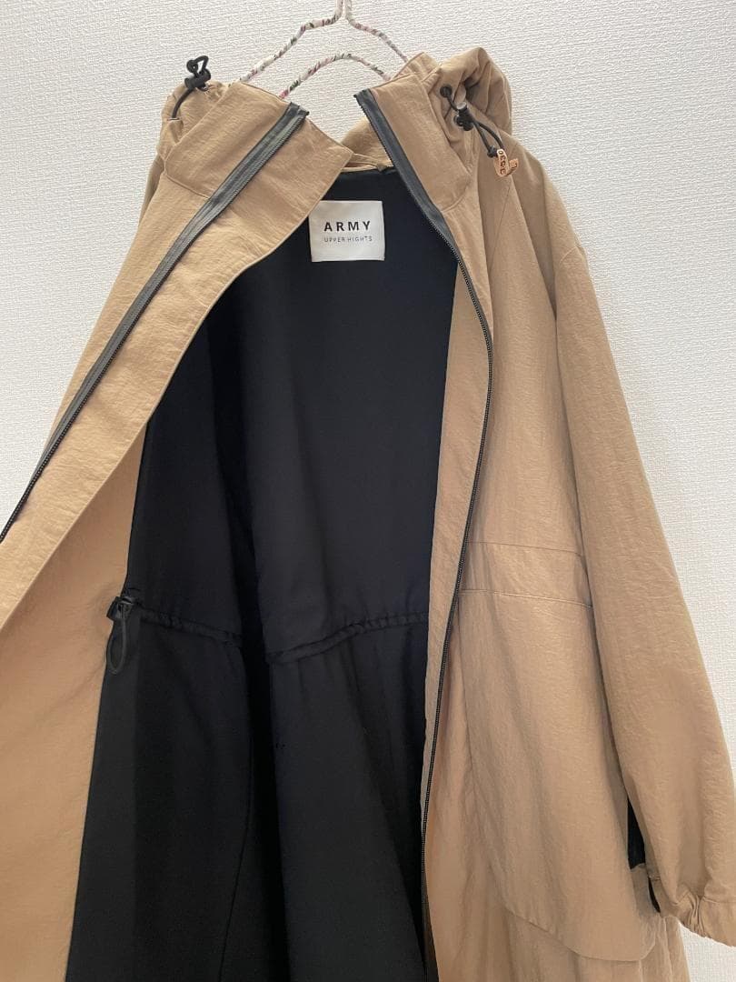 アッパーハイツ ミリタリーコート0 XSキャメル モッズコートアパルトモン