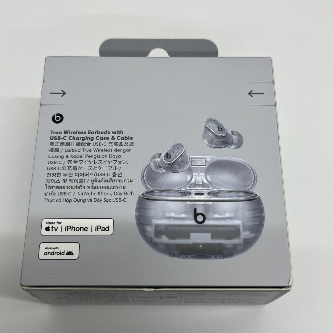 Beats Studio Buds + トランスペアレント　未使用
