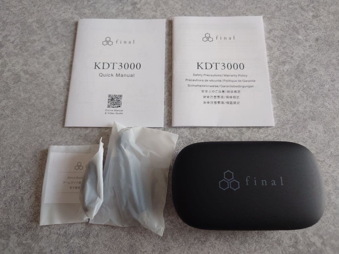 ほぼ未使用 final KDT3000 Black