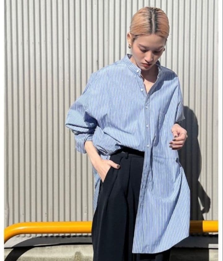 TODAYFUL Stripe Over Shirts ストライプオーバーシャツ