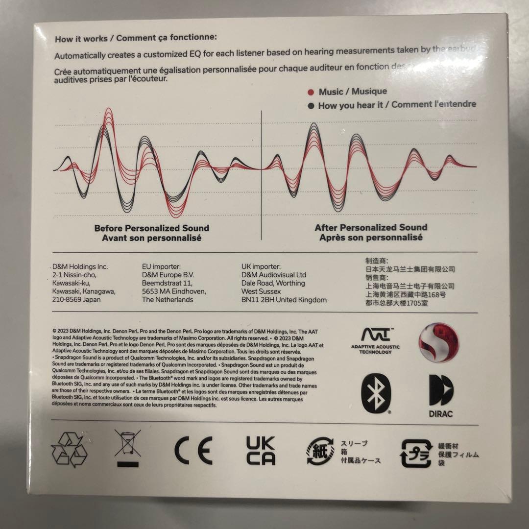 未使用　DENON デノン PerL Pro AH-C15PL