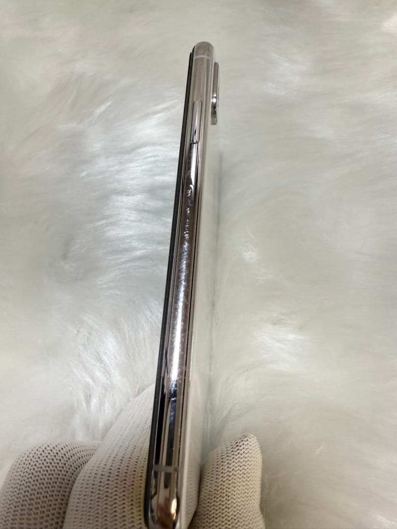 iPhone X 256GB シルバー 国内版 SIMフリー バッテリー100％