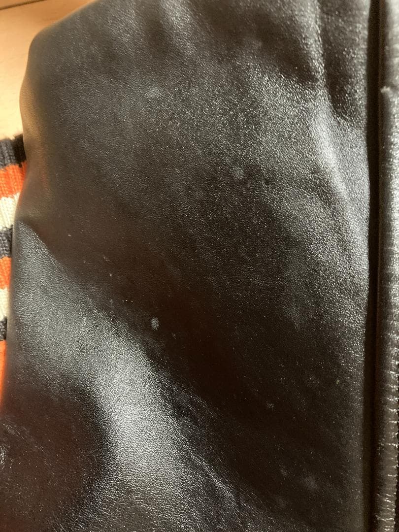 m*o様 スタイルアイズ フルデコ レザースタジャン 黒オレンジ サイズ40