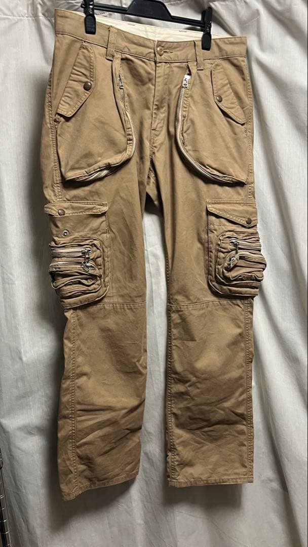 (希少品)Lee ベージュ カーゴパンツ　大量ポケット