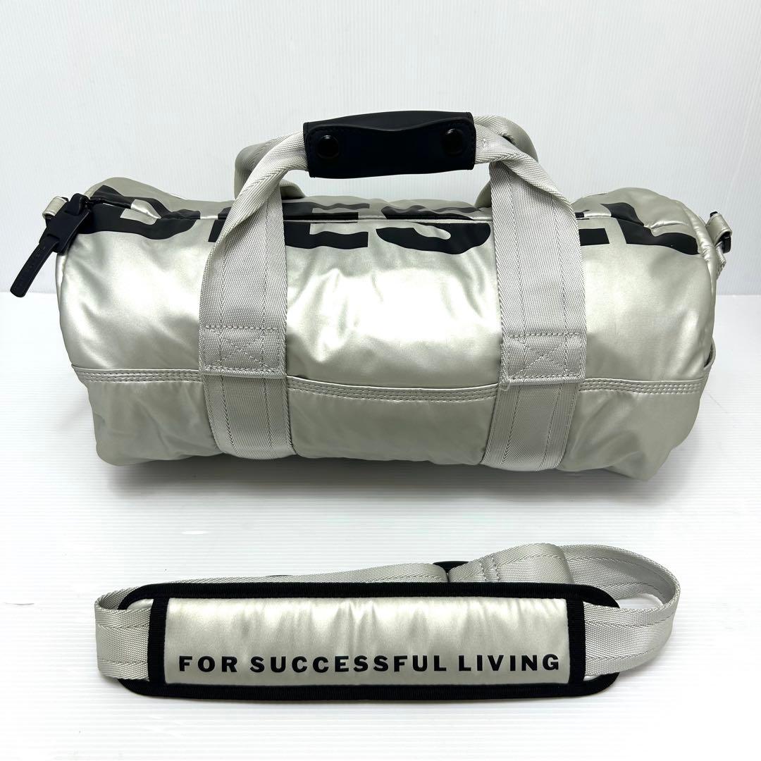 美品✨DIESEL ディーゼル　ロゴ 2way ボストンバッグ　 ドラムバッグ