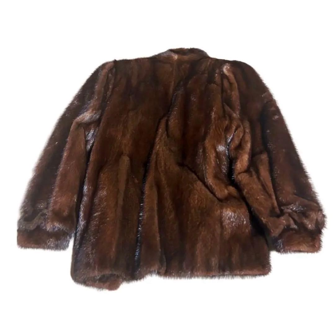 SAGA MINK サガミンク ファーコート 毛皮 ブラウン サイズ13