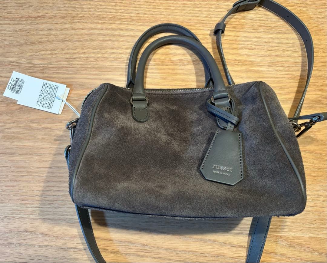 russet スエード2wayミニボストンバッグ