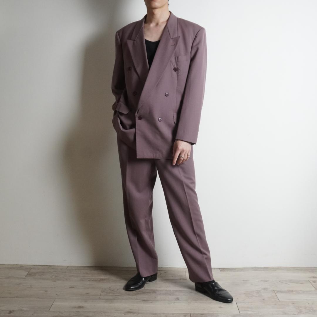 MONSIEUR LEMERE ダブルセットアップスーツ カラーピンク/TW37