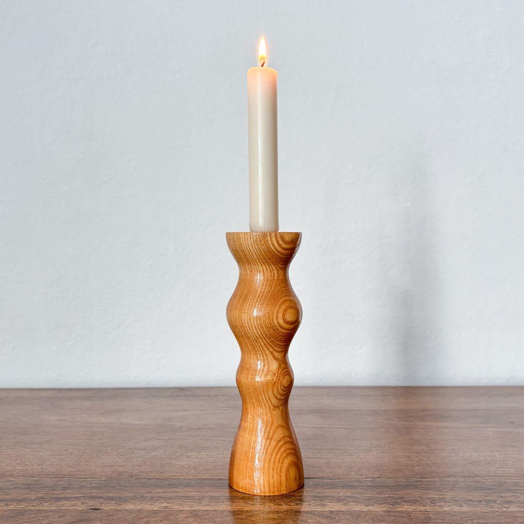 けれたろさまおまとめ同梱【東ドイツ 木製のキャンドルスタンド2つ】ヴィンテージ