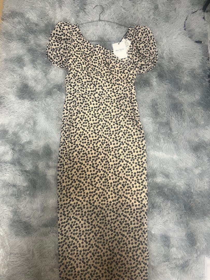 ワンピース Cherry Pattern Cache-Coeur One-Piece S