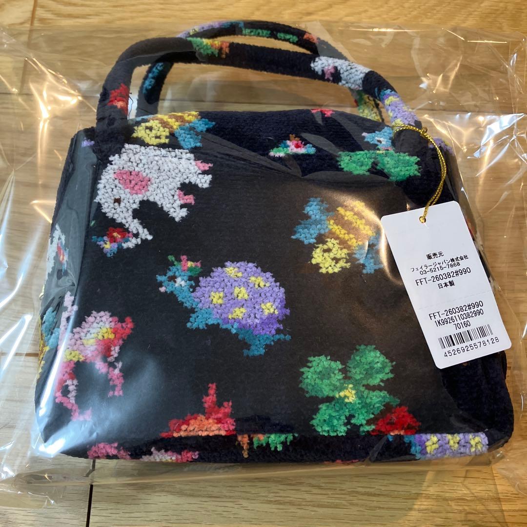 feiler 神崎恵 ミニキューブバッグ　ネイビー フェイラー 新品 バッグ