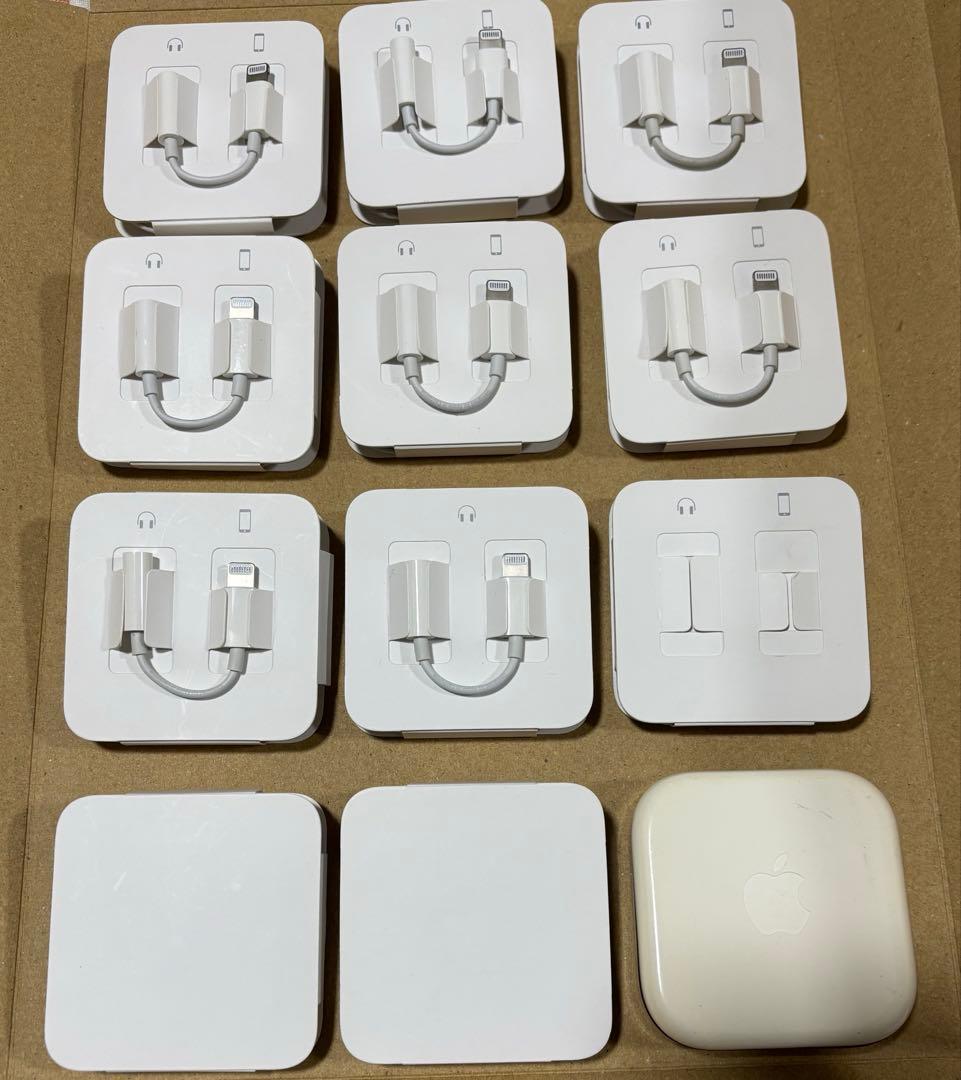 Apple 純正 新品 iPhone イヤホン 12個セット 変換ジャック 正規