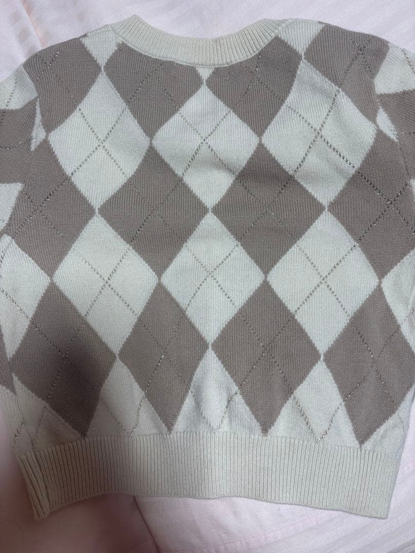 snidel スナイデル アーガイルニットアンサンブル