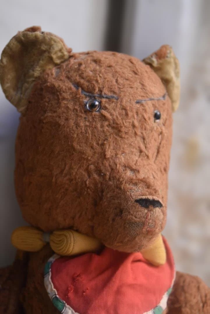 フランスアンティーク　とぼけた可愛いテディベア　熊ぬいぐるみ