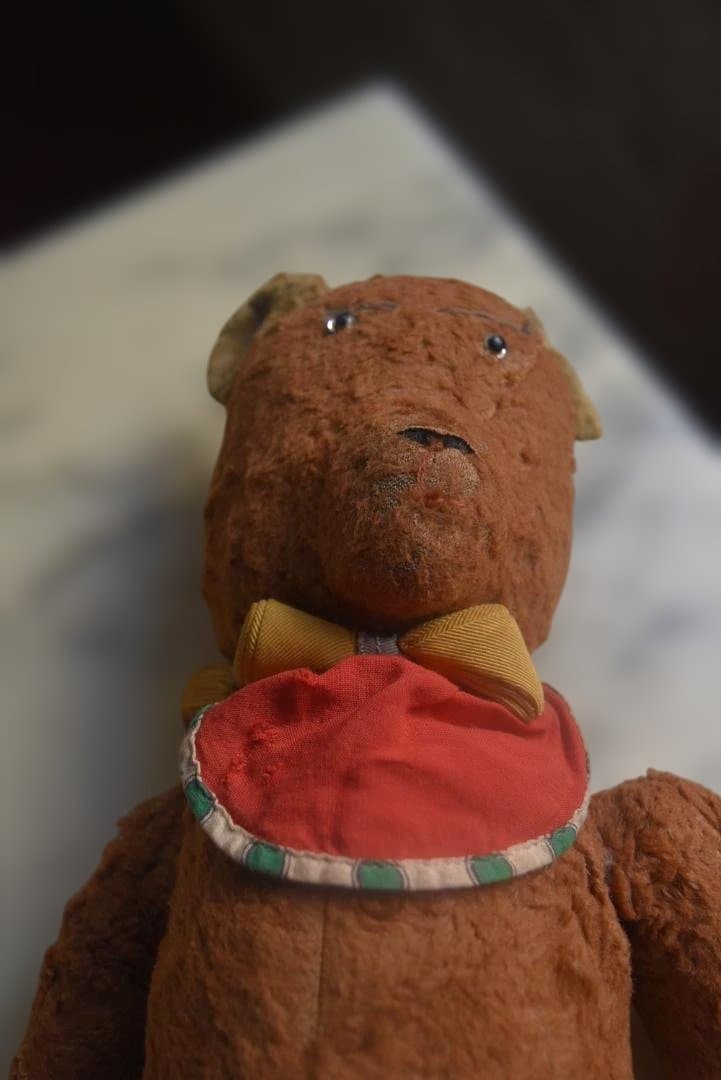 フランスアンティーク　とぼけた可愛いテディベア　熊ぬいぐるみ