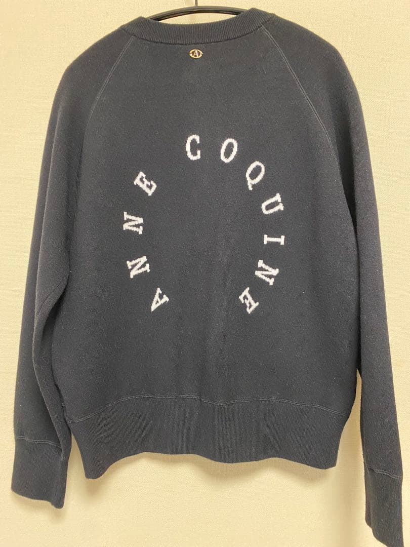 【新品】Anne Coquine コアスパンヤーンニットジップアップブルゾンM
