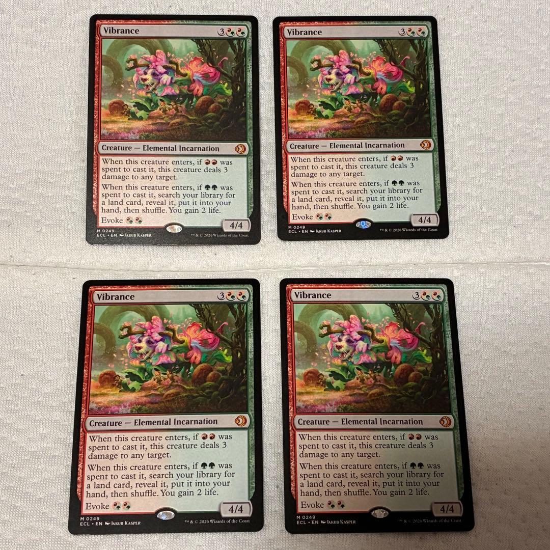 鮮麗/Vibrance 英語4枚セット