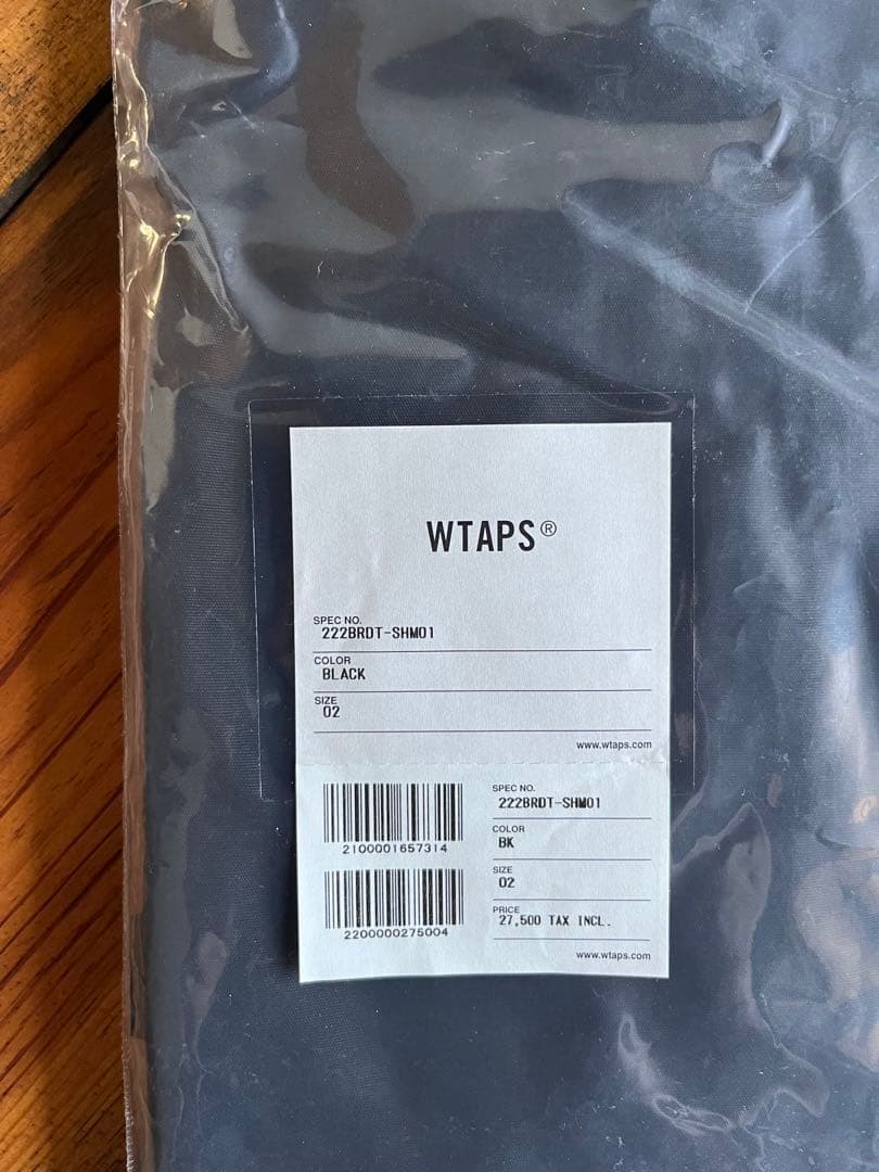 最終値下げ WTAPS 222BRDT-SHM01 02 新品未使用