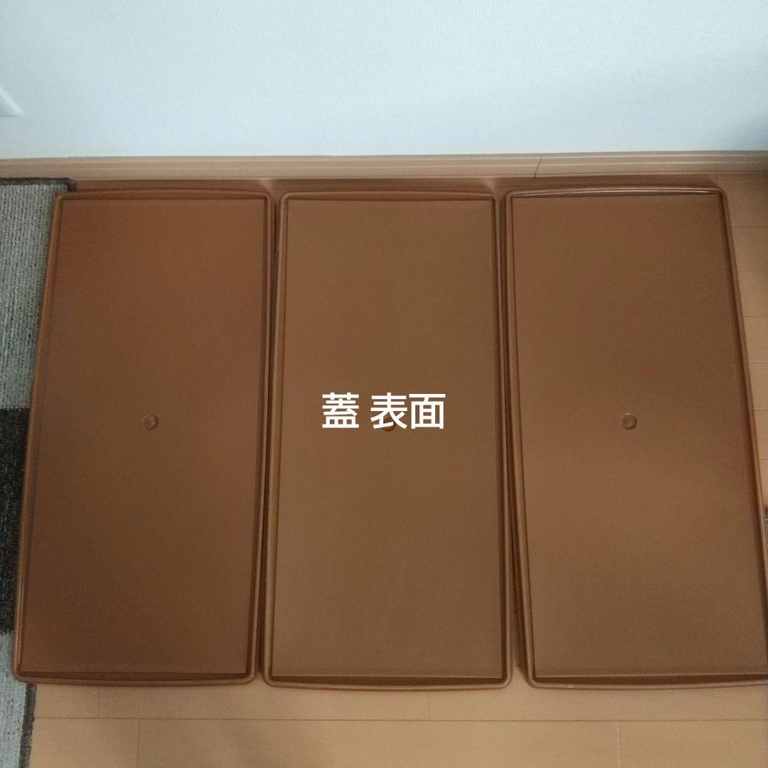 タッパーウェア ロングスーパーケース 大型衣装ケース３個セット(深型2 薄型1)