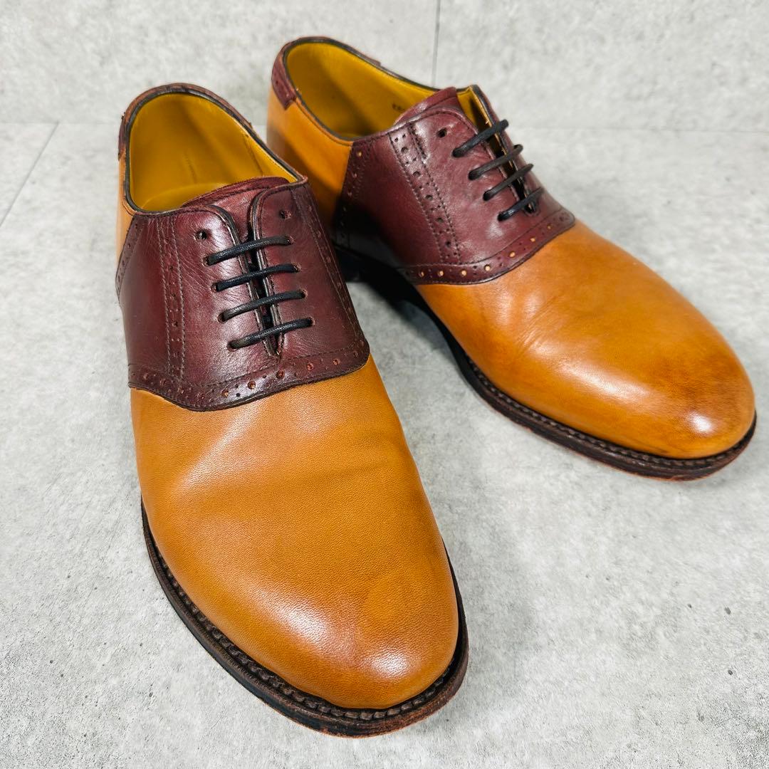美品 REGAL リーガル サドルシューズ ドレスシューズ レザー 25.5cm
