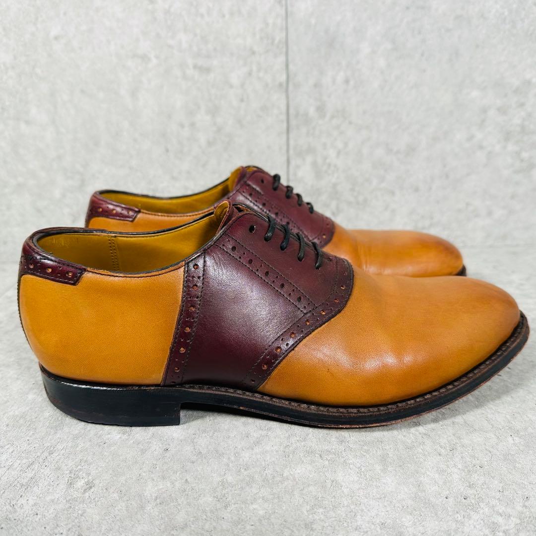 美品 REGAL リーガル サドルシューズ ドレスシューズ レザー 25.5cm