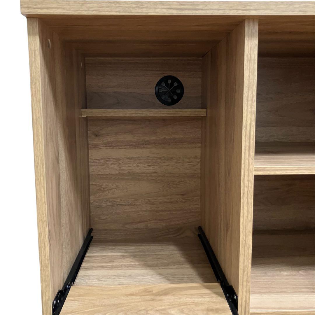 どんなお部屋とも相性のいいデザイン　ニトリ　レンジ台　ライトブラウン　幅60cm