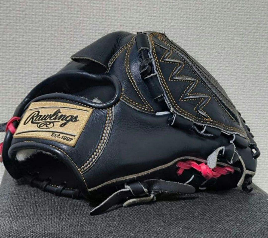 ローリングス　HOHプレミアム　硬式　投手用　vブラック　ジュテルレザー　グラブ