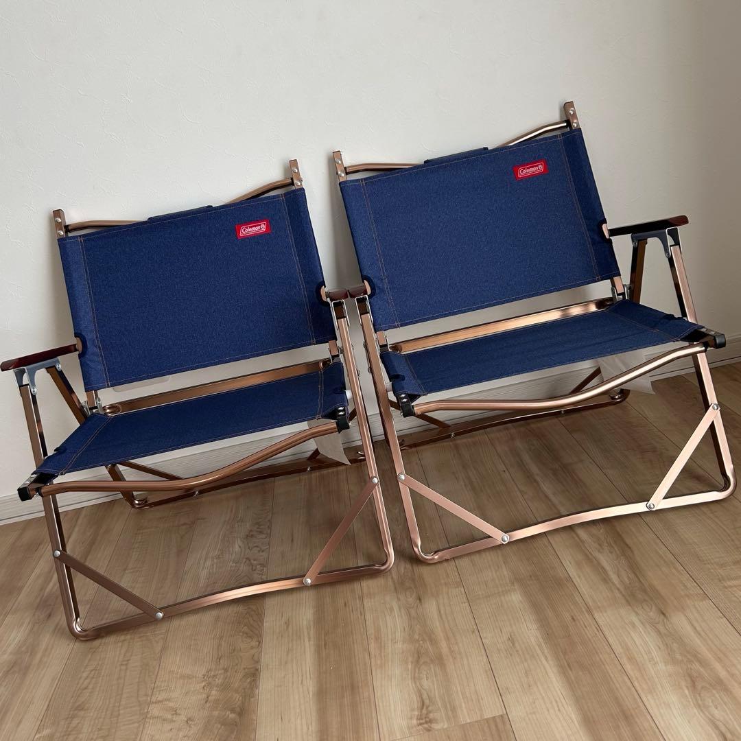 【新品】【廃盤】Coleman フォールディングチェア デニム 2脚 セット