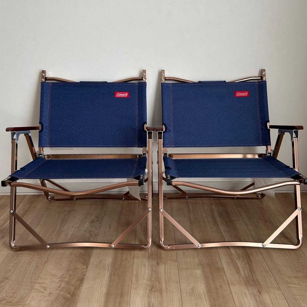 【新品】【廃盤】Coleman フォールディングチェア デニム 2脚 セット