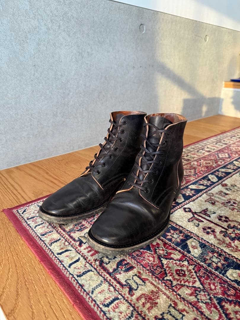 カスタムブーツ CLINCH Yeager boots同楦 マヤレザー 茶芯