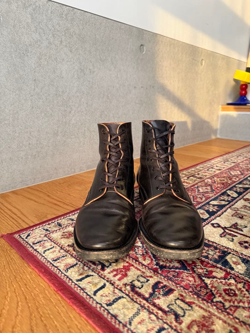 カスタムブーツ CLINCH Yeager boots同楦 マヤレザー 茶芯