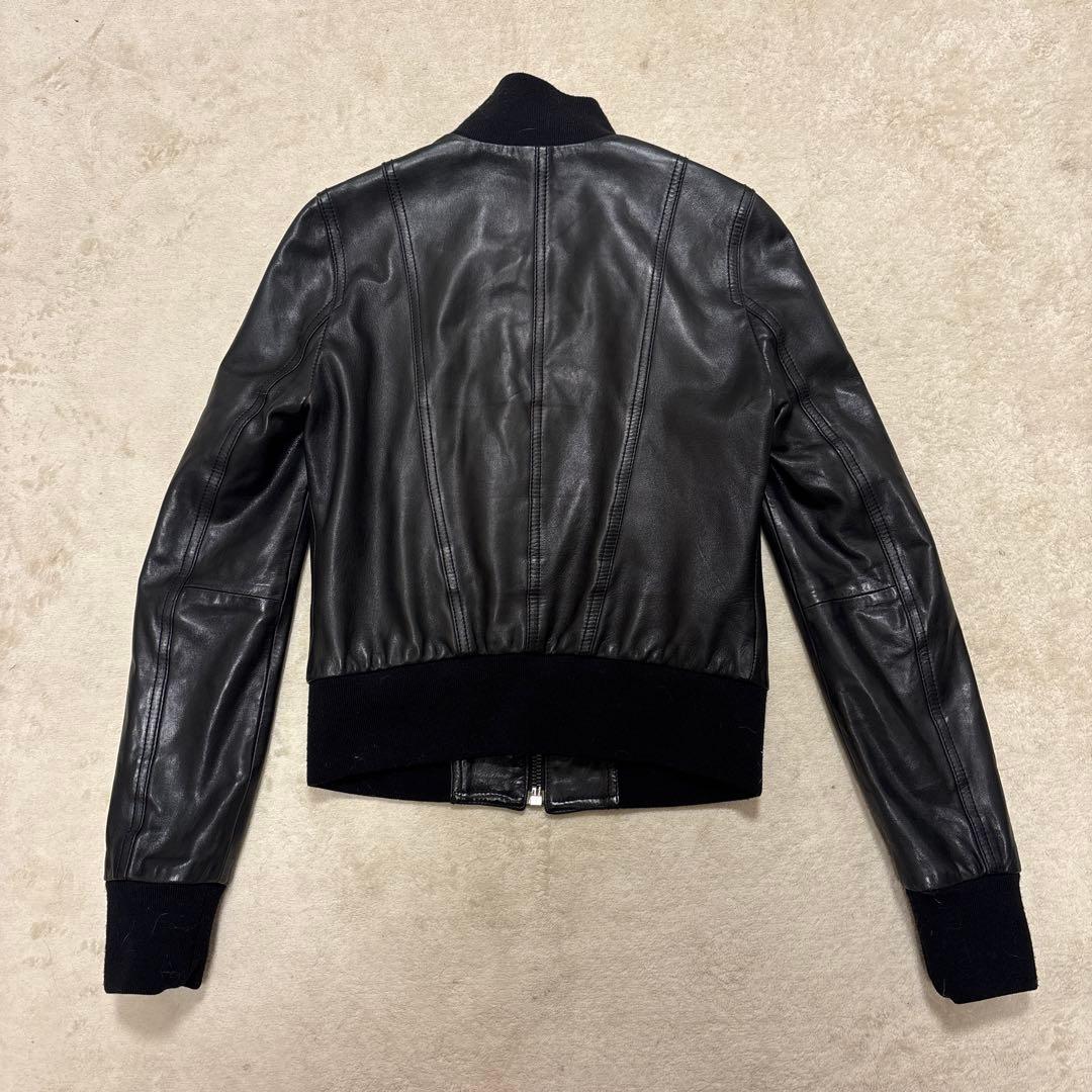 激レア⭐️dolce&gabbana ラムレザー シングルライダース　レオパード